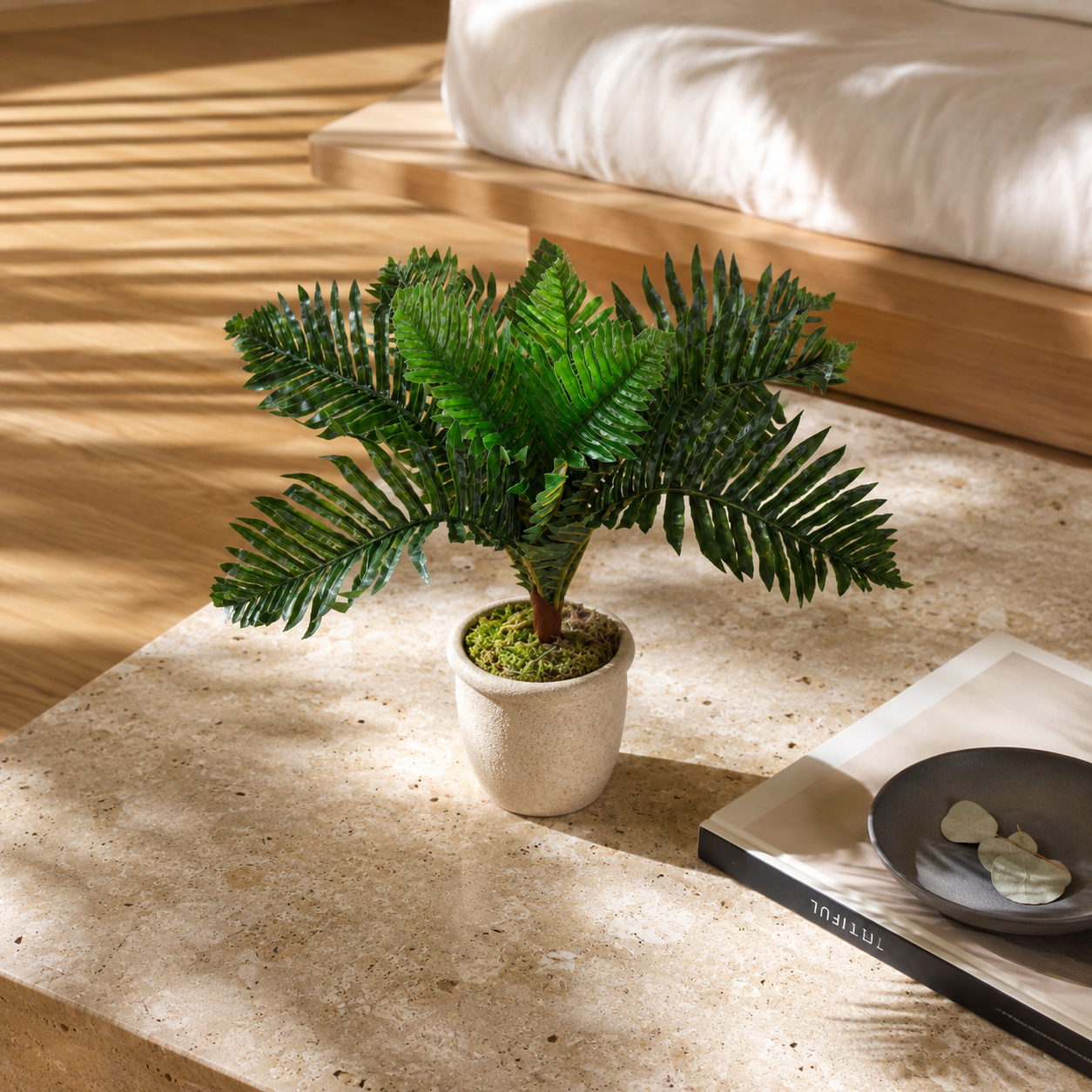 Planta Artificial Palmeira com Vaso 48x50cm Toque Real