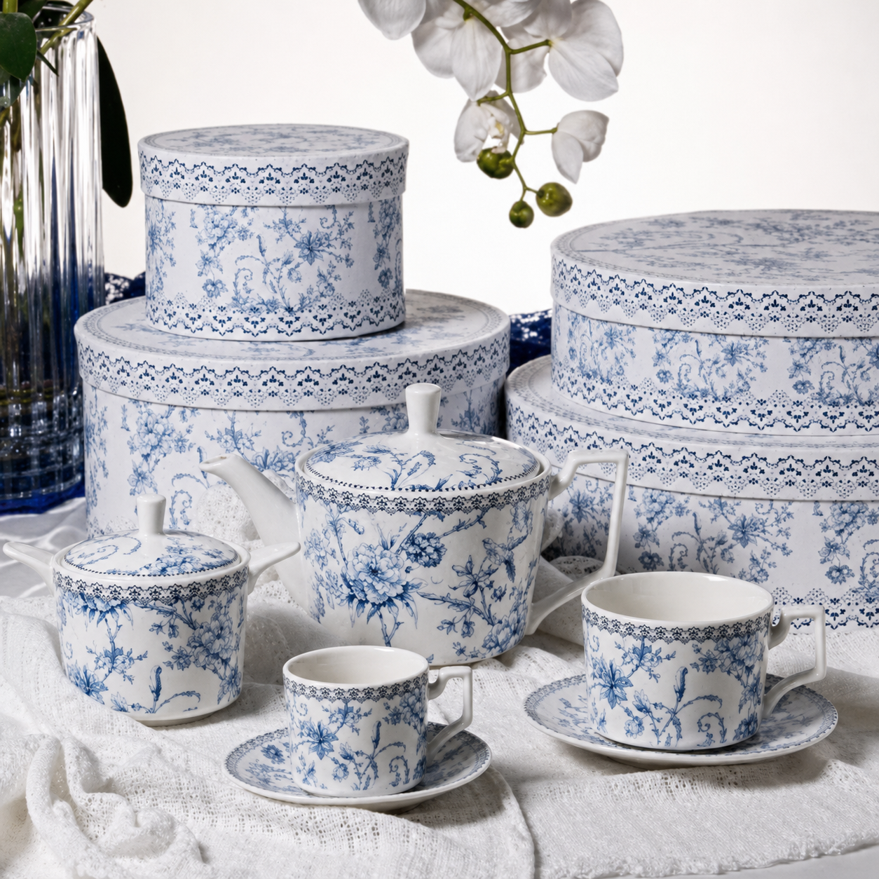 Açucareiro Hortênsia em new bone china 280ml