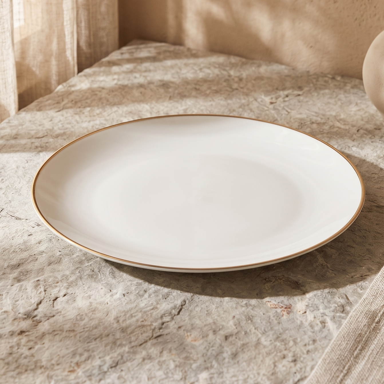 Jogo 6 Pratos Sobremesa Porcelana 19cm Legacy Gold